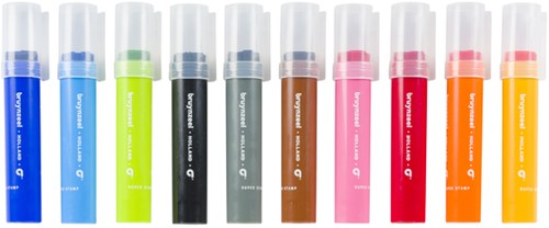Stempelstift Bruynzeel Kids Super Stamp 10 kleuren 10 Stuk-2