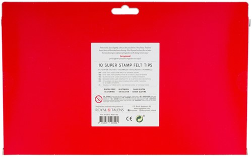 Stempelstift Bruynzeel Kids Super Stamp 10 kleuren 10 Stuk-3