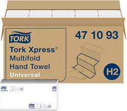 Handdoek Tork H2 Universal 1laags 213x234mm wit 20 Stuk