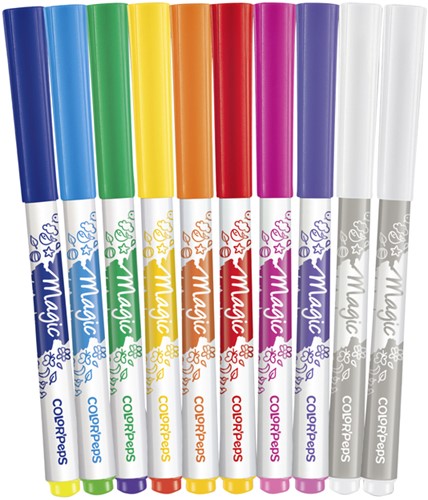 Viltstift Maped Color'Peps Magic set á 10 kleuren 10 Stuk-2