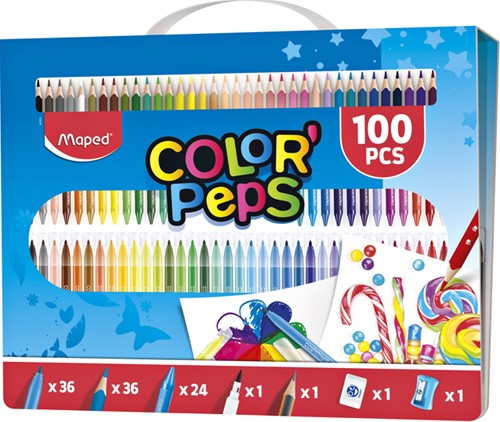Tekenset Maped ColorPeps 100delig 100 Stuk