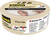 Afplaktape Scotch Classic 36mmx50m beige 1 Rol-1