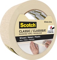 Afplaktape Scotch Classic 48mmx50m beige 1 Rol