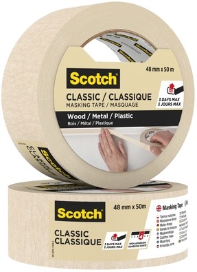 Afplaktape Scotch Classic 48mmx50m beige 1 Rol-2