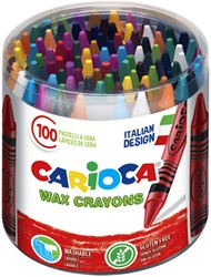 Waskrijt Carioca Maxi pot 100 stuks assorti 100 Stuk