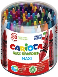 Waskrijt Carioca Maxi pot 50 stuks assorti 50 Stuk