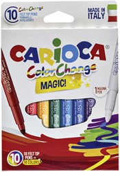 Viltstiften Carioca Magic set 10st ass 10 Stuk