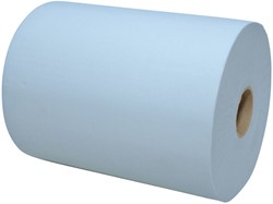 Handdoekrol Euro Products Q14 XL 2laags 165m blauw 6 Rol
