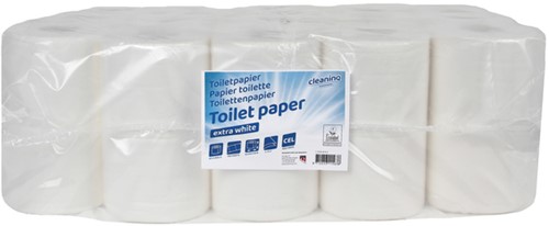 Toiletpapier Cleaninq 2-laags 400vel extra wit 40 Rol