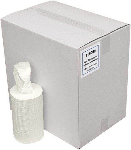 Poetspapier Cleaninq M1 12x158 vel wit 12 Rol-2