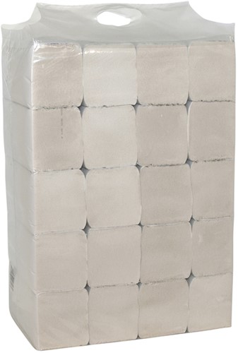 Handdoek 2laags 240x230mm 20x190vel wit 20 pak-2