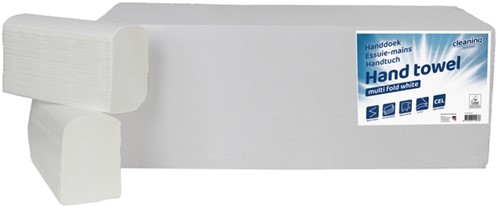 Handdoek Cleaninq 2laags 206x240mm 25x150vel wit 25 pak-2