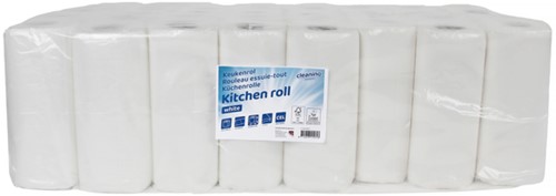 Keukenrol Cleaninq 2-laags 50 vel wit