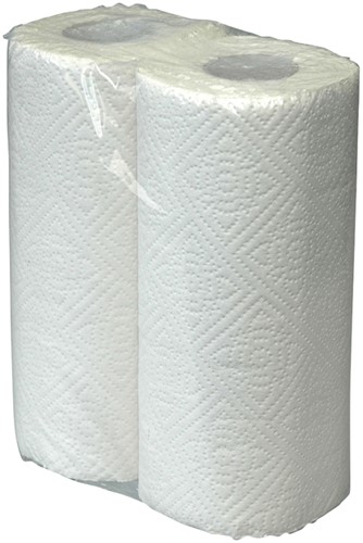 Keukenrol Cleaninq 2laags 50 vel wit 32 Rol-2