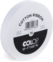 Lint Colop Emark 15mmx25m wit 1 Rol