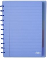 Schrift Atoma A4+ lijn 120blz 90gr PP transp ass 1 Stuk