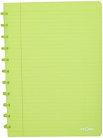 Schrift Atoma A4 blanco 144blz 90gr PP transparant assorti-2