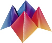 Vouwblaadjes Folia 100gr 15x15cm 100v regenboog 100 Vel-3