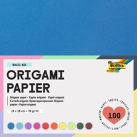 Origami pap Folia 70gr 15x15cm 100 vel assorti kl 100 Vel