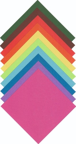Origami papier Folia 70gr 15x15cm 500 vel assorti kleuren-2