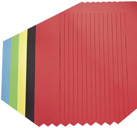 Vlechtstrokenpapier Folia 130gr 35x50 10v assorti 10 Vel-2