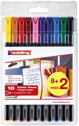 Fineliner edding 1200 F assorti 10 Stuk