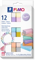 Klei Fimo  soft colour pak à 12 pastel kleuren