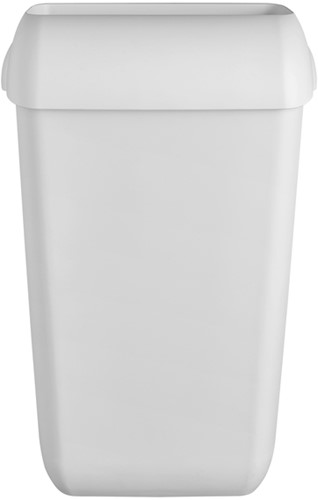Afvalbak Quartzline open inworp 43 liter wit 441404