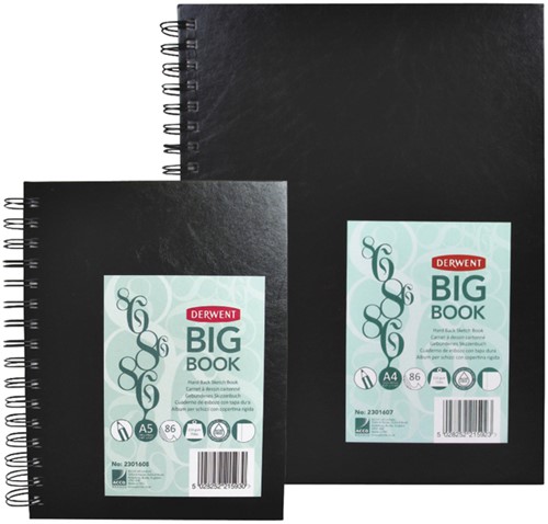 Schetsboek Derwent big book A5 harde kaft 1 Stuk-3