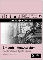 Tekenpapier Daler Rowney Smooth 220gr A5 wit 1 Stuk