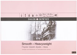 Tekenpapier Daler Rowney Smooth 220gr A2 wit 1 Stuk