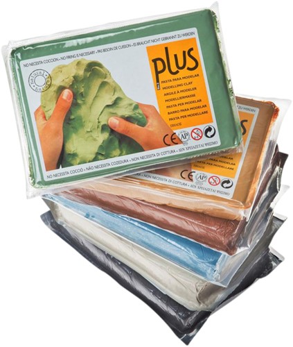 Klei plus 1kg zwart 1 Stuk