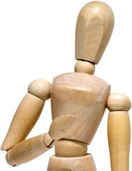 Ledenpop vrouw 30 cm ongelakt 1 Stuk