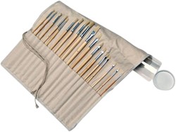 Acryl kwasten Conda varkenshaar in koker assorti 1 Stuk