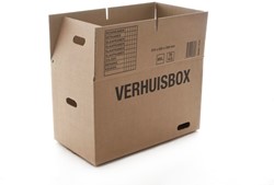 Verhuisdoos IEZZY 370x650x350 dubbelgolf bruin 7mm 1 Stuk