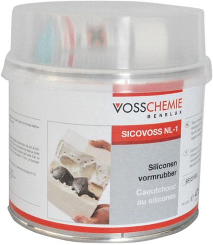 Vormrubber Voss siliconen 500gr verharder 1 Stuk
