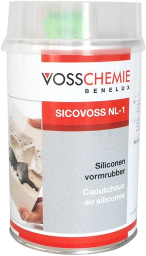 Vormrubber Voss gietsiliconen 1kg verharder 1 Stuk