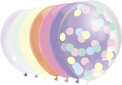 Ballon Haza uni 30cm 10 stuks pastel assorti 10 Stuk