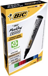Viltstift Bic 2000 ecolutions rond L assorti 4 Stuk
