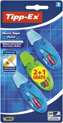 Correctietape Tipp-Ex micro twist 5mm 3 Stuk
