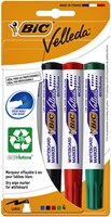 Whiteboardmarker Bic 1704 rond assorti 4 Stuk