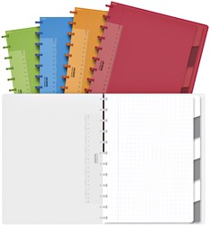 Schrift Adoc A4 ruit 5x5mm 144pag 90gr 6 tabbladen 1 Stuk