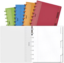 Schrift Adoc A5 ruit 4x8mm 144pag 90gr 5 tabbladen 1 Stuk