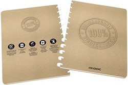 Schrift Adoc BIO A4 lijn 144pag 90gr kraft 1 Stuk