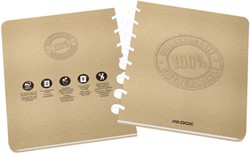 Schrift Adoc BIO A5 ruit 5x5mm 144pag 90gr kraft 1 Stuk