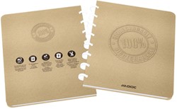 Schrift Adoc BIO A5 ruit 4x8mm 144pag 90gr kraft 1 Stuk