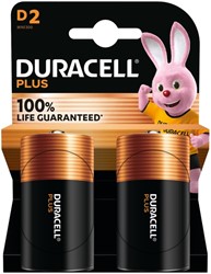 Batterij Duracell Plus 2x D 2 Stuk