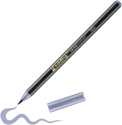 Brushpen edding 1340 zilvergrijs 1 Stuk-3