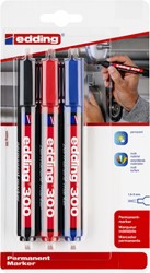 Viltstift edding 300 rond 1.5-3mm blist3 assorti 3 Stuk