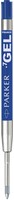 Gelschrijvervulling Parker Quink medium blauw blister à 2 stuks-2